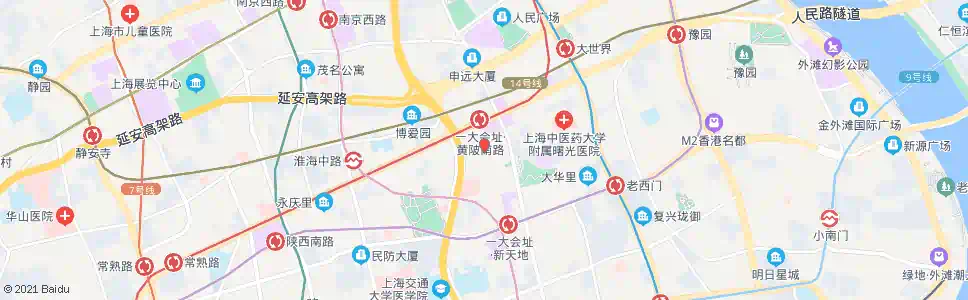 上海太仓路重庆南路_公交站地图_上海公交_妙搜公交查询2025