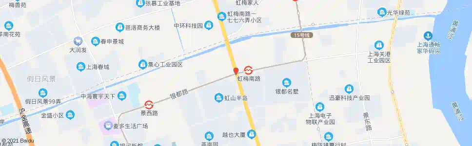 上海银都路虹梅南路_公交站地图_上海公交_妙搜公交查询2025