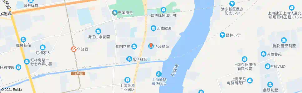 上海华泾绿苑_公交站地图_上海公交_妙搜公交查询2025