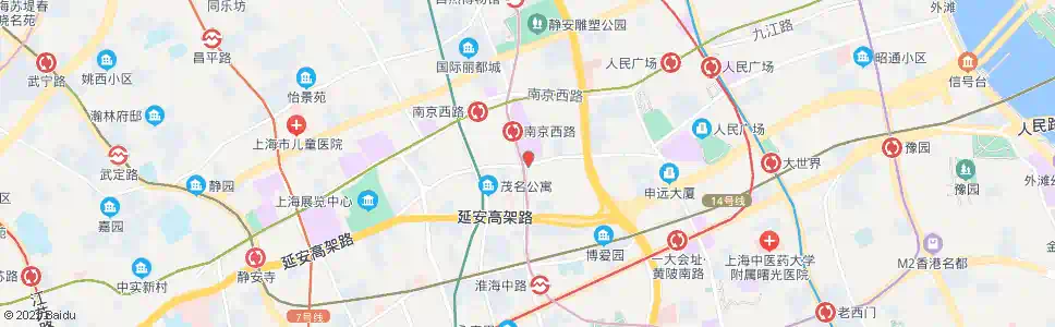 上海威海路石门一路_公交站地图_上海公交_妙搜公交查询2025