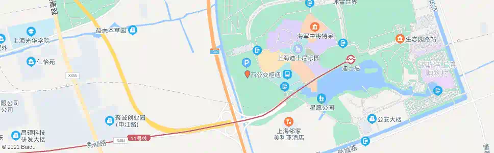 上海玩具总动员酒店站_公交站地图_上海公交_妙搜公交查询2025