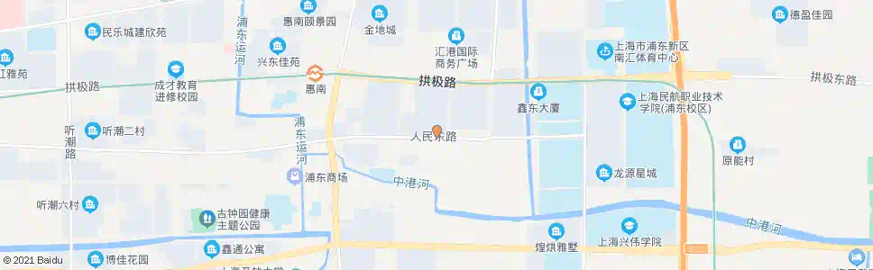 上海人民东路东城二村_公交站地图_上海公交_妙搜公交查询2025