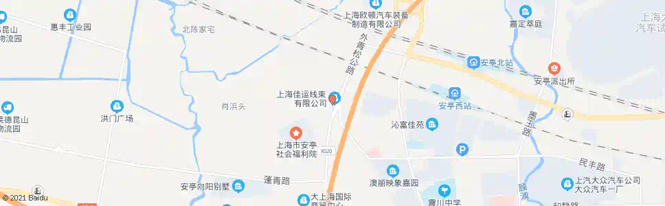 上海鸵鸟路民丰路_公交站地图_上海公交_妙搜公交查询2025