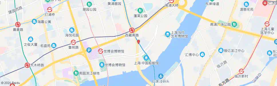 上海西藏南路龙华东路_公交站地图_上海公交_妙搜公交查询2025