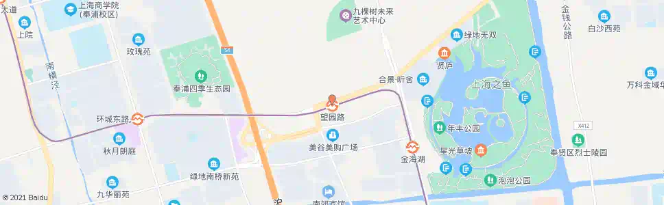 上海望园路航南公路_公交站地图_上海公交_妙搜公交查询2025