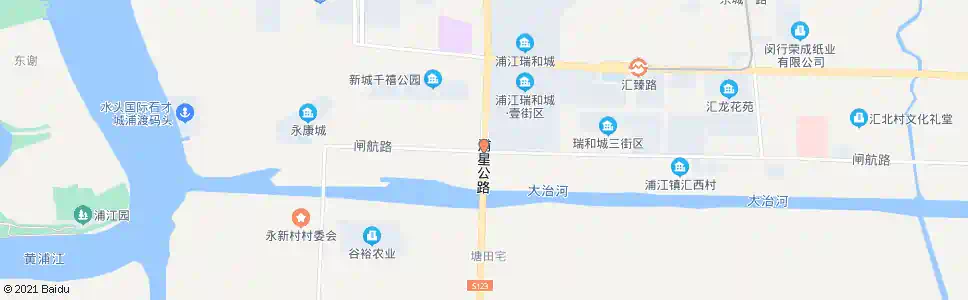 上海闸航路浦星公路_公交站地图_上海公交_妙搜公交查询2025