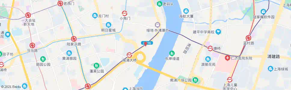 上海中山南路多稼路_公交站地图_上海公交_妙搜公交查询2025