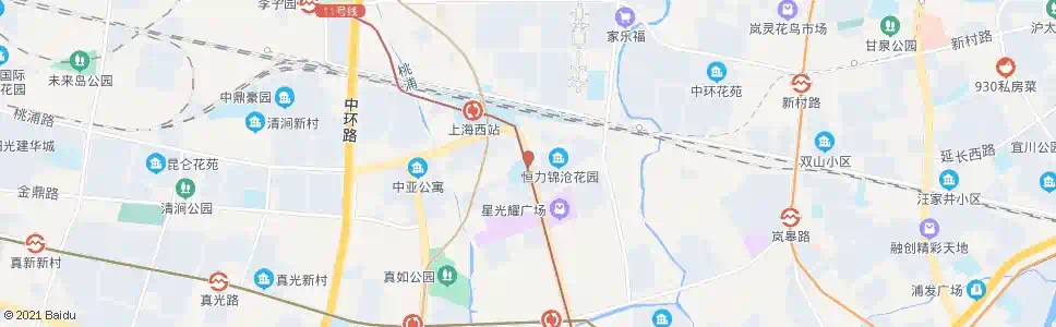 上海芝川路曹杨路_公交站地图_上海公交_妙搜公交查询2025