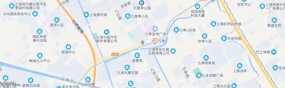 上海九里亭(沪松公路九新公路)_公交站地图_上海公交_妙搜公交查询2025
