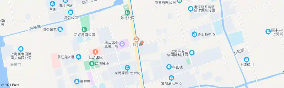 上海江月路浦星公路_公交站地图_上海公交_妙搜公交查询2025