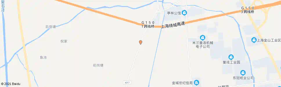 上海前岗塘桥(招呼站)_公交站地图_上海公交_妙搜公交查询2025