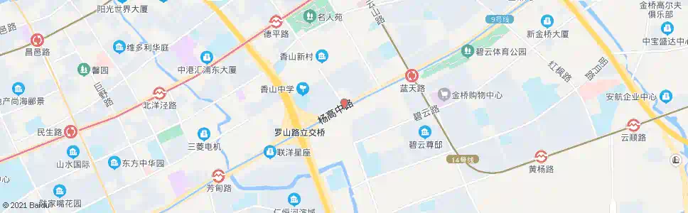 上海杨高中路德平路_公交站地图_上海公交_妙搜公交查询2025