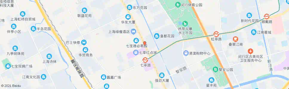 上海华中路七莘路_公交站地图_上海公交_妙搜公交查询2025