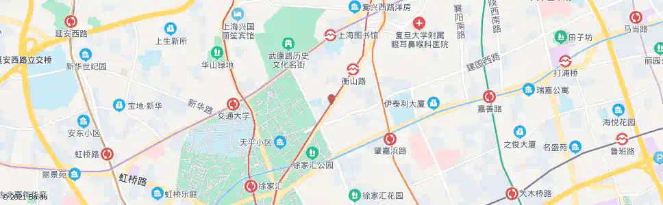 上海吴兴路衡山路_公交站地图_上海公交_妙搜公交查询2025