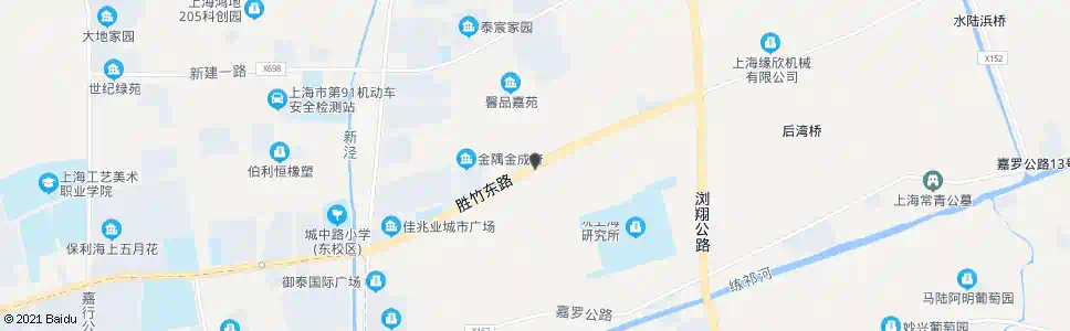 上海胜竹东路杨院村_公交站地图_上海公交_妙搜公交查询2025