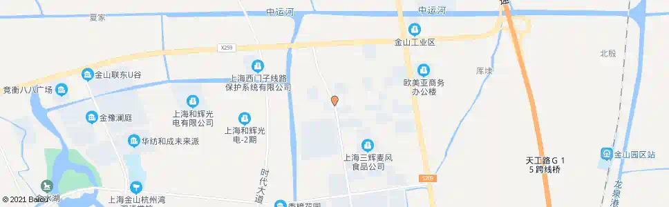 上海金舸路九工路_公交站地图_上海公交_妙搜公交查询2025