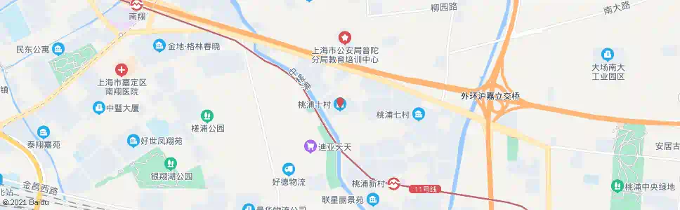 上海白丽路银杏路(桃浦十村)_公交站地图_上海公交_妙搜公交查询2025