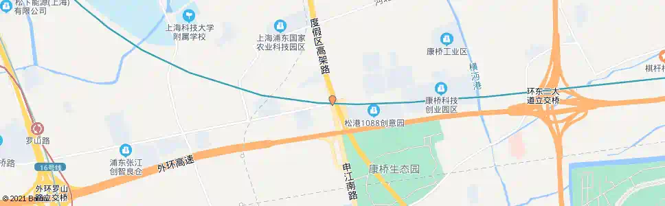 上海康桥东路申江路_公交站地图_上海公交_妙搜公交查询2025