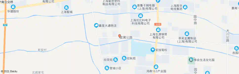 上海宣中路宣黄公路_公交站地图_上海公交_妙搜公交查询2025