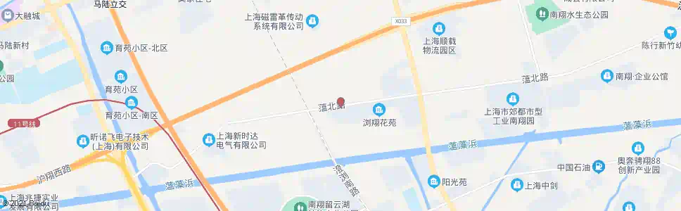 上海蕰北路浏翔花园_公交站地图_上海公交_妙搜公交查询2025