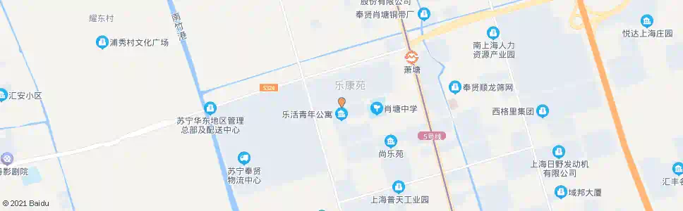 上海乐康苑_公交站地图_上海公交_妙搜公交查询2025