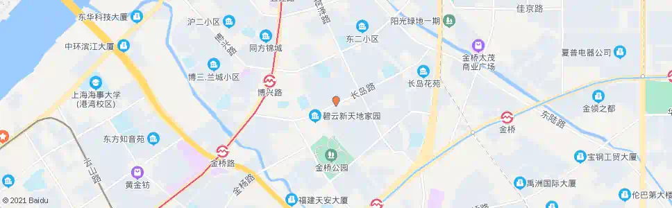 上海长岛路台儿庄路_公交站地图_上海公交_妙搜公交查询2025