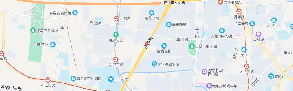 上海真北路古浪路_公交站地图_上海公交_妙搜公交查询2025