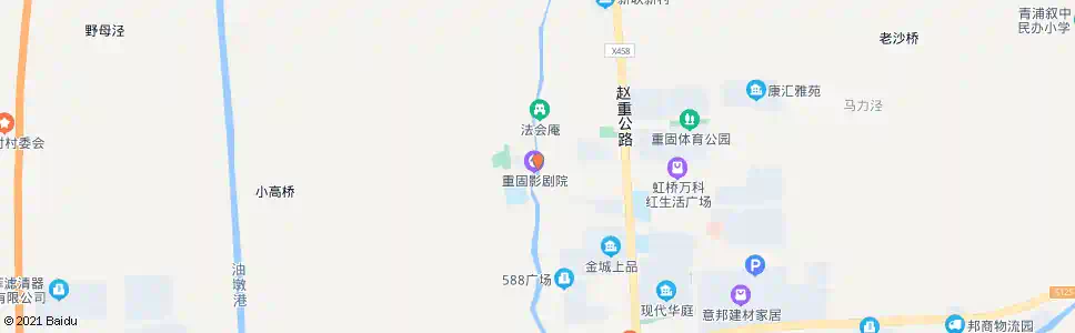 上海重艾路福泉山路(重固卫生院)_公交站地图_上海公交_妙搜公交查询2025