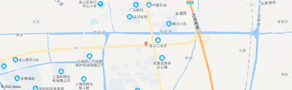 上海亭卫公路金山工业大道_公交站地图_上海公交_妙搜公交查询2025