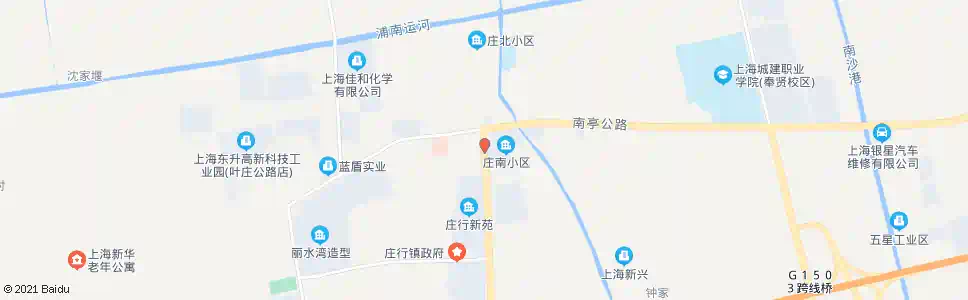 上海庄良路南亭公路_公交站地图_上海公交_妙搜公交查询2025