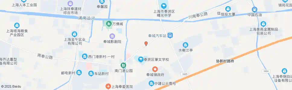 上海奉城东门_公交站地图_上海公交_妙搜公交查询2025
