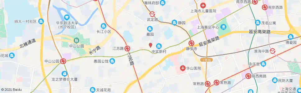 上海愚园路镇宁路_公交站地图_上海公交_妙搜公交查询2025