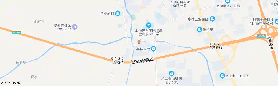 上海南亭公路松金公路_公交站地图_上海公交_妙搜公交查询2025
