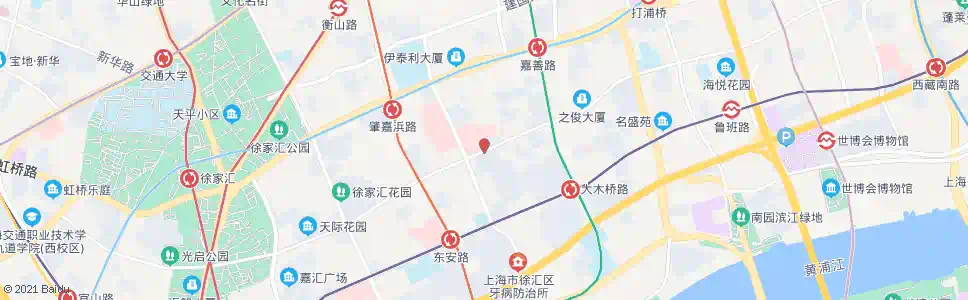 上海斜土路枫林路_公交站地图_上海公交_妙搜公交查询2025