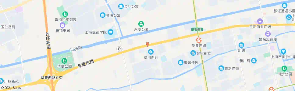 上海德川路华夏东路_公交站地图_上海公交_妙搜公交查询2025