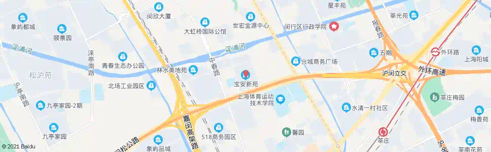 上海疏影路宝安新苑_公交站地图_上海公交_妙搜公交查询2025