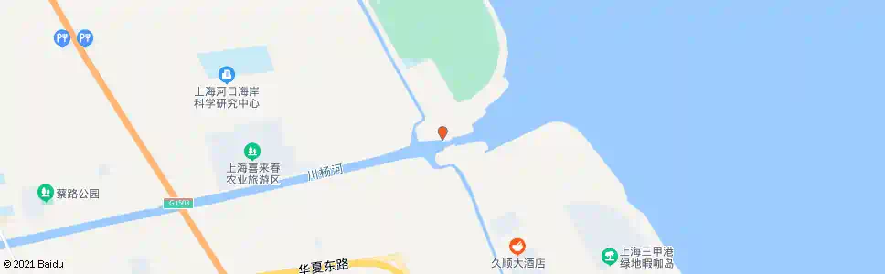 上海水闸(川杨路人民塘)_公交站地图_上海公交_妙搜公交查询2025