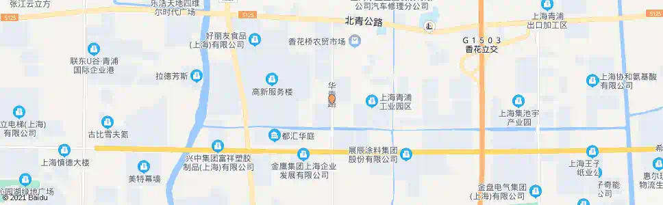上海新科路华青路_公交站地图_上海公交_妙搜公交查询2025