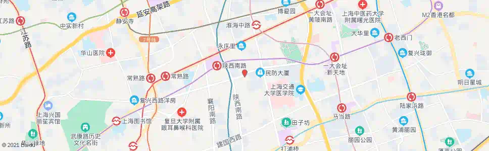 上海复兴中路茂名南路_公交站地图_上海公交_妙搜公交查询2025