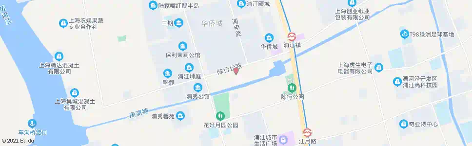 上海鲁陈路陈行路_公交站地图_上海公交_妙搜公交查询2025