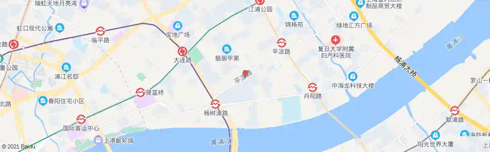 上海平凉路通北路_公交站地图_上海公交_妙搜公交查询2025