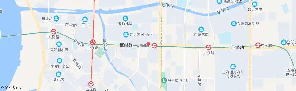 上海巨峰路五莲路_公交站地图_上海公交_妙搜公交查询2025