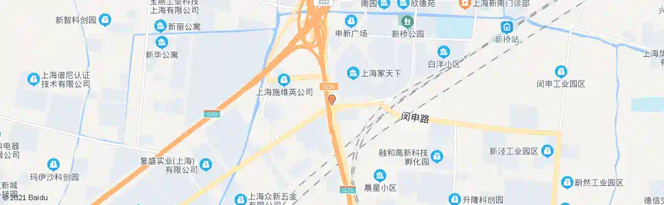 上海加工区(招呼站)_公交站地图_上海公交_妙搜公交查询2025