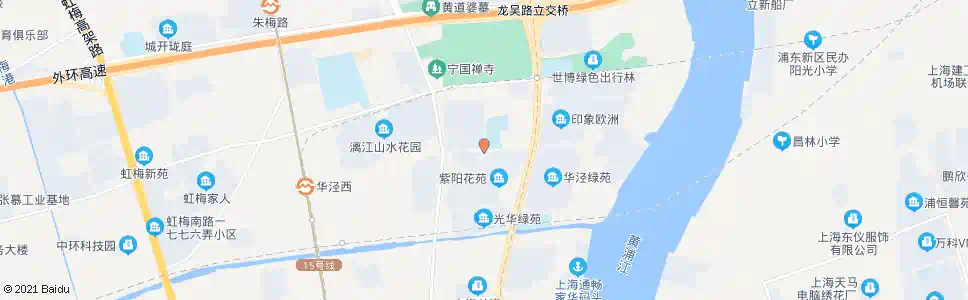 上海紫阳花苑_公交站地图_上海公交_妙搜公交查询2025