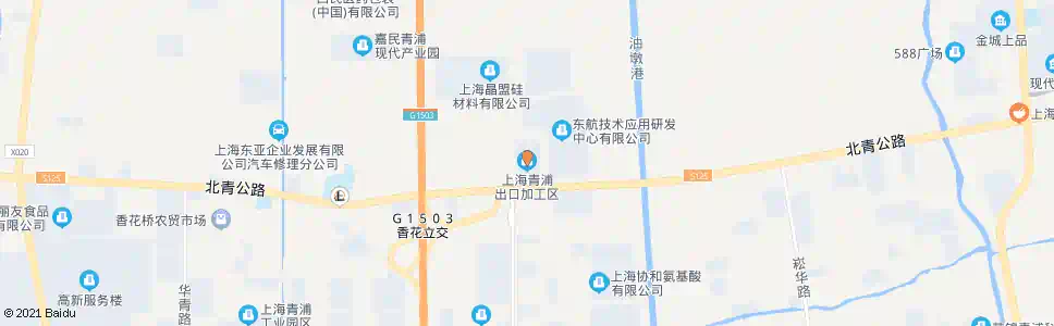 上海出口加工区(海关)_公交站地图_上海公交_妙搜公交查询2025
