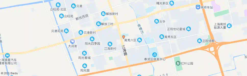 上海育秀路江海路_公交站地图_上海公交_妙搜公交查询2025
