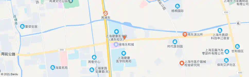 上海上海医学园区_公交站地图_上海公交_妙搜公交查询2025
