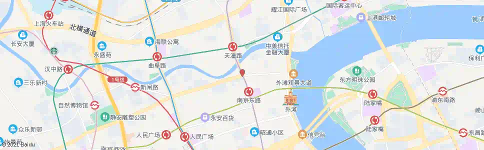 上海北京东路河南中路_公交站地图_上海公交_妙搜公交查询2025