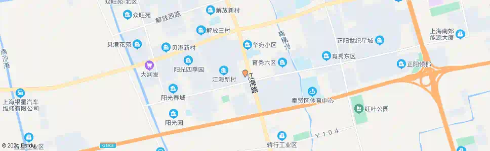 上海悦华大酒店(环城南路江海路)_公交站地图_上海公交_妙搜公交查询2025