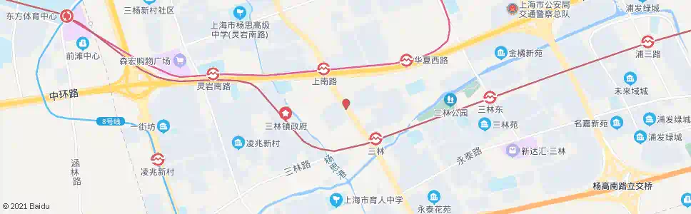 上海上南路三林路_公交站地图_上海公交_妙搜公交查询2025